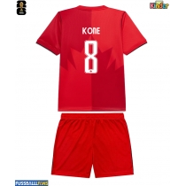 Kanada Ismael Kone #8 Heimtrikotsatz Kinder WM 2026 Kurzarm (+ Kurze Hosen)